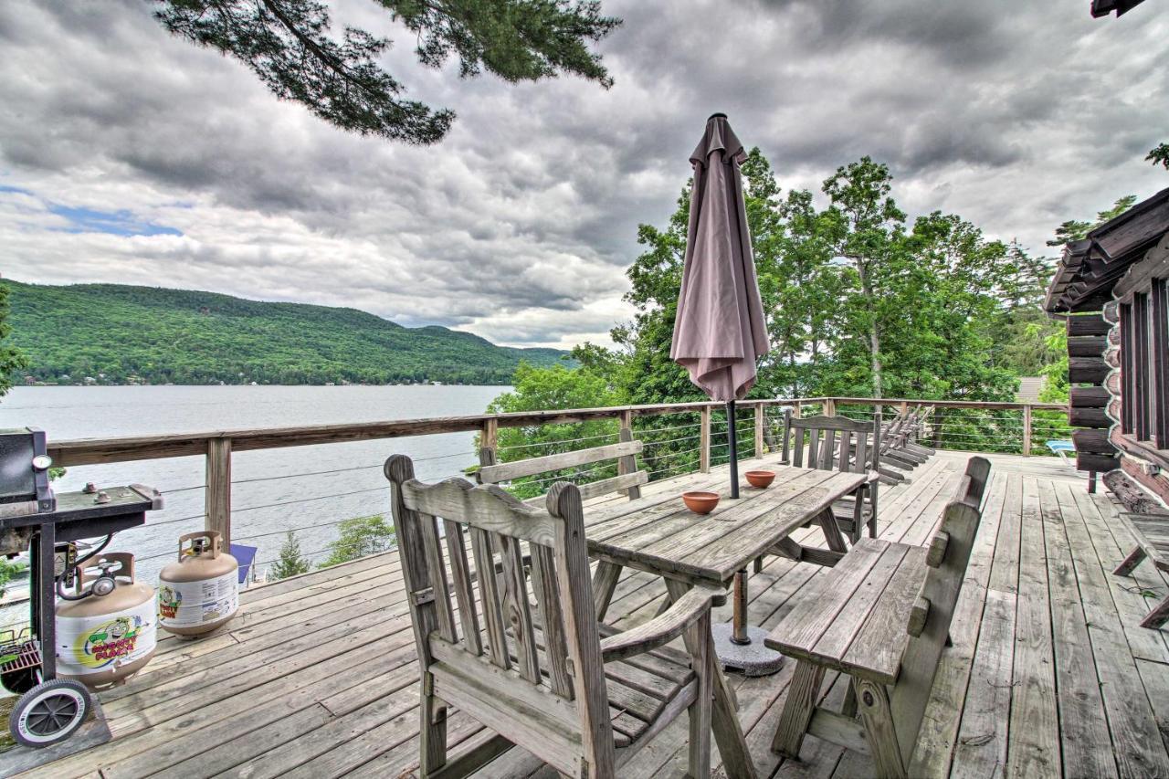 Waterfront Lake George Cabin Walk To Water Екстер'єр фото